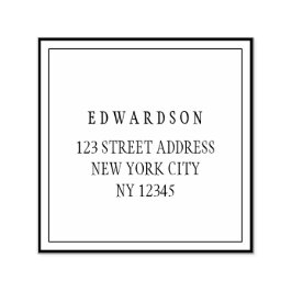 Modern elegant namn självfärgande stämpel