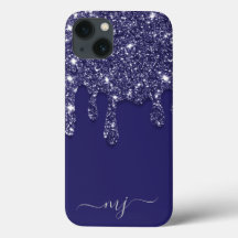 Modern Elegant Navy Blue Glitter-drivning