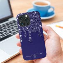 Modern Elegant Navy Blue Glitter-drivning