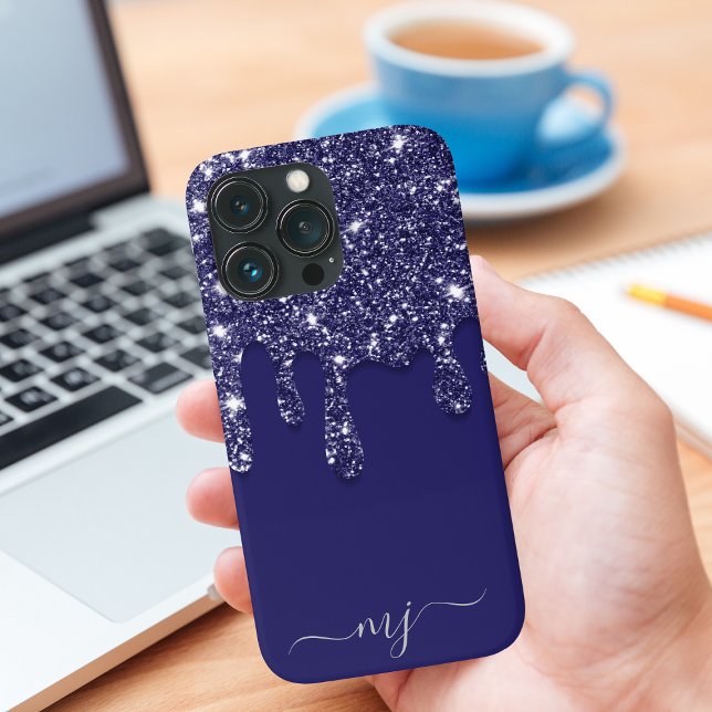 Modern Elegant Navy Blue Glitter-drivning (Skapare uppladdad)