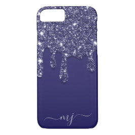 Modern Elegant Navy Blue Glitter-drivning