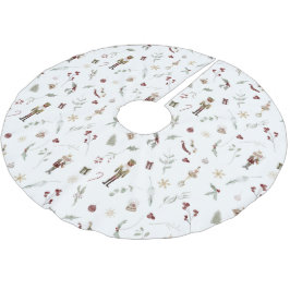 Modern Elegant Nutcracker Ballet jul Julgransmatta Borstad Polyester