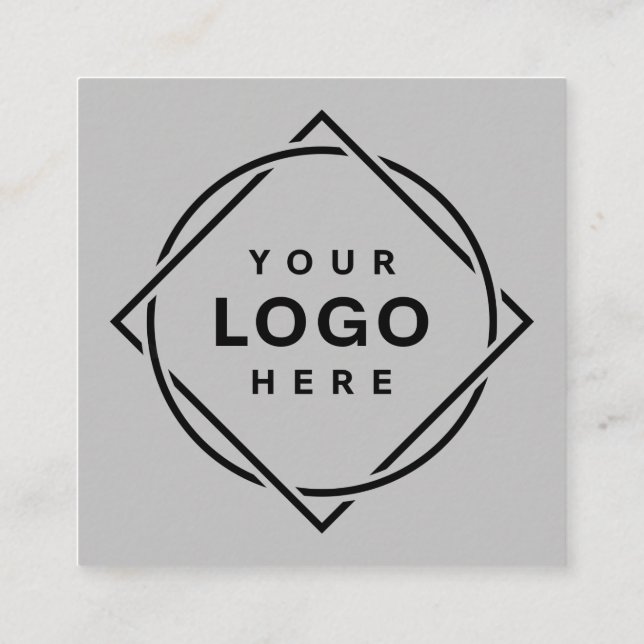 MODERN, ELEGANT OCH ANPASSADE FYRKANTIGT VISITKORT (Baksida)