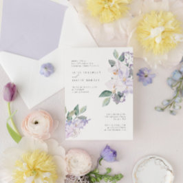 Modern Elegant Orchids & Greenery Rehearsal Middag Inbjudningar