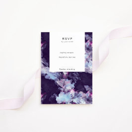 Modern Elegant Penseldrag Vertikal RSVP-kort OSA Kort