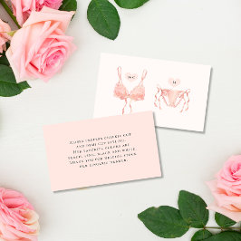 Modern Elegant-persiko-lingeriskåda Tilläggskort