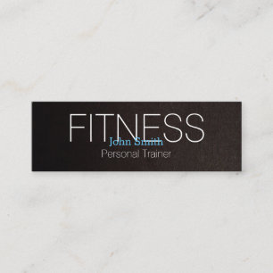Modern Elegant Personal Fitness Trainer Mini Busin Mini Visitkort