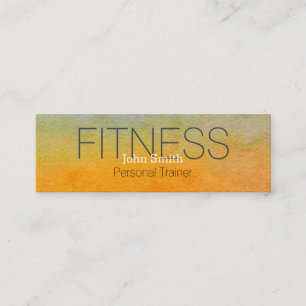 Modern Elegant Personal Fitness Trainer Mini Visitkort