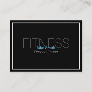 Modern Elegant Personal Fitness Trainer Visitkort