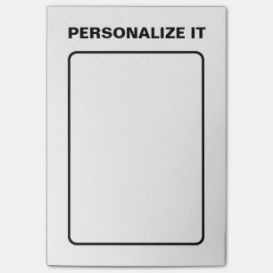 Modern Elegant Personlig - mångsidig Post-it Block