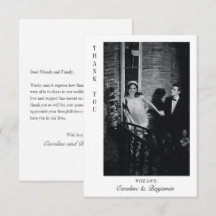 Modern Elegant Personlig Message Photo Bröllop