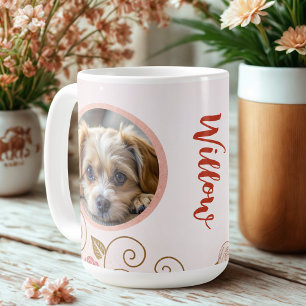 Modern Elegant Pet 2-foto Kaffemugg