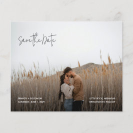 Modern Elegant Photo Budget Wedding Save the Date Flygblad