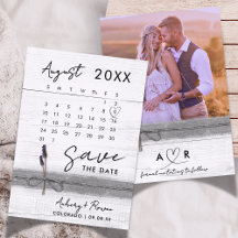 Modern Elegant Photo Calendar Rustic Wood Lavender
