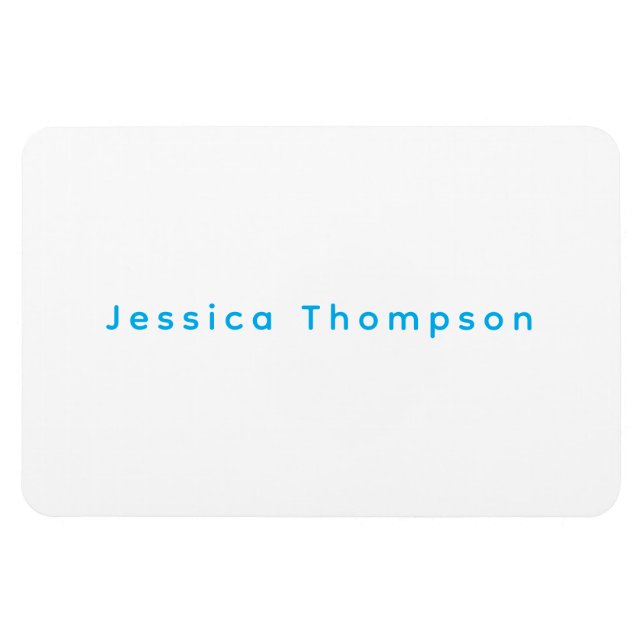 Modern Elegant Plain Simple Professional Name Magnet (Horisontell)