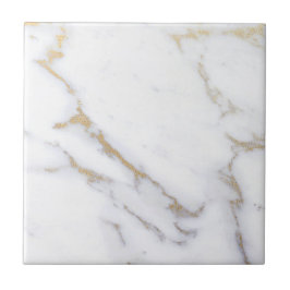 Modern Elegant Premium för vit Marble Guld Glitter Kakelplatta