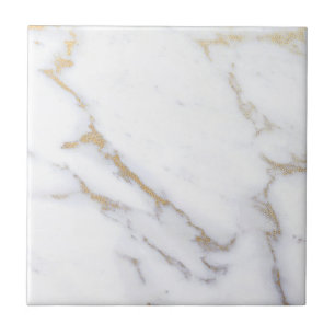 Modern Elegant Premium för vit Marble Guld Glitter Kakelplatta