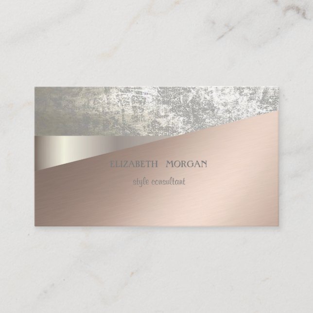 Modern Elegant Professionell, Geometrisk, Abstrakt Visitkort (Framsida)
