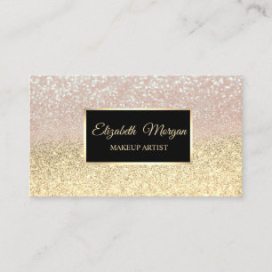 Modern Elegant Professionell Glitter, Ram Smink Visitkort