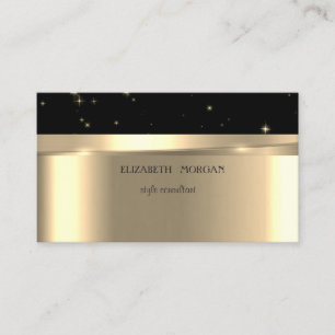 Modern Elegant Professionell Guld,Svart Visitkort