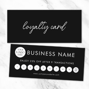 Modern Elegant Professionell Logo Loajalitetskort