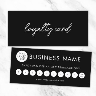 Modern Elegant Professionell Logo Loajalitetskort