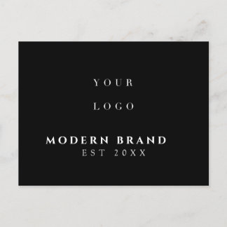 Modern Elegant Professionell Logo Vykort