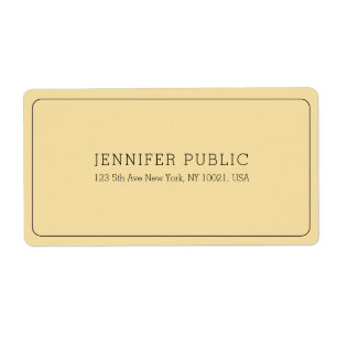 Modern Elegant Professionell Mall Guld Frakt Fraktsedel