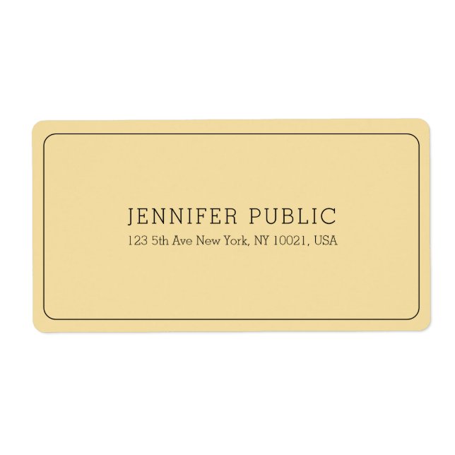 Modern Elegant Professionell Mall Guld Frakt Fraktsedel (Framsidan)