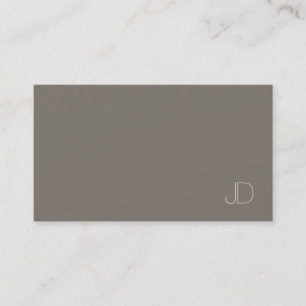 Modern Elegant - Professionell Monogram överst Visitkort