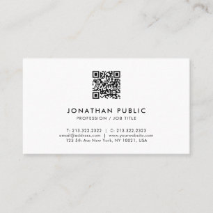 Modern Elegant Professionell QR-kodmall Visitkort