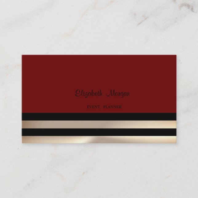 Modern Elegant  Professionell, Randig Visitkort (Framsida)