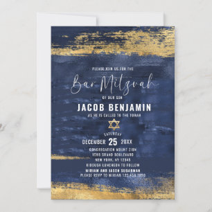 Modern Elegant Pub Mitzvah-inbjudan Inbjudningar