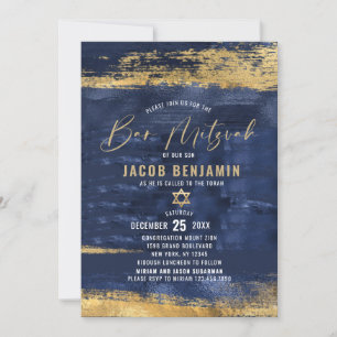 Modern Elegant Pub Mitzvah-inbjudan Inbjudningar