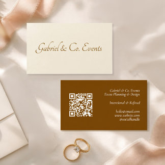 Modern Elegant QR-kod Evenemang Visitenkort Visitkort