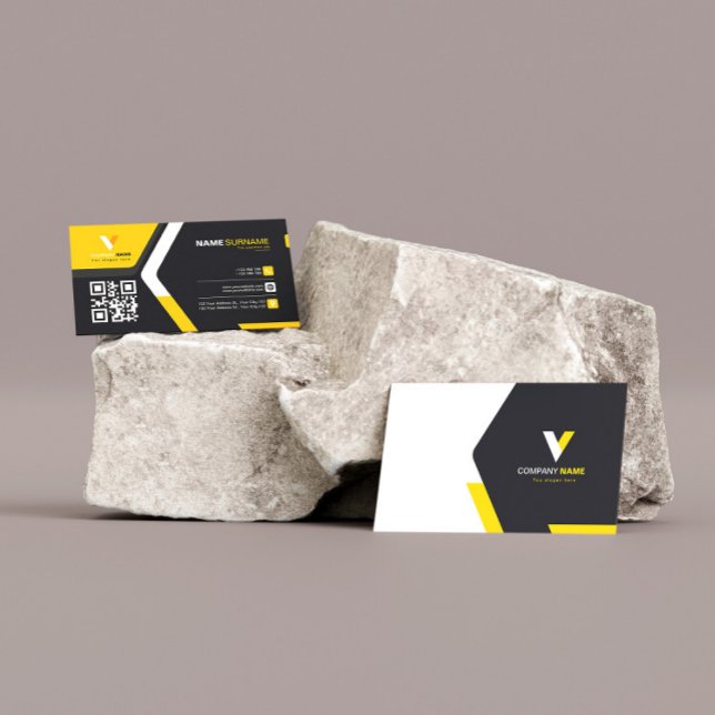 Modern Elegant Qr-kod Visitkort (Skapare uppladdad)