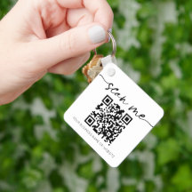 Modern Elegant QR-kod vit