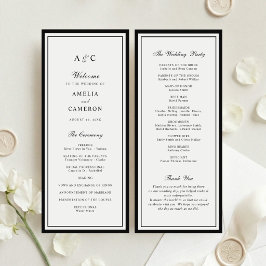 Modern Elegant Ram Weddingprogram Program