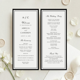 Modern Elegant Ram Weddingprogram Program