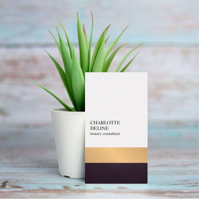 Modern Elegant Rand Beauty Consultant Visitkort (Skapare uppladdad)