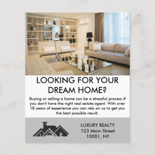 Modern Elegant Real Gods Agent Personlig Flygblad