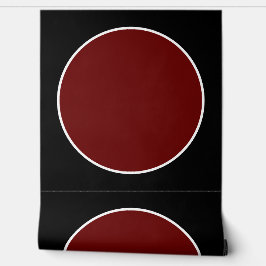 Modern Elegant Red Circle Mönster Black
