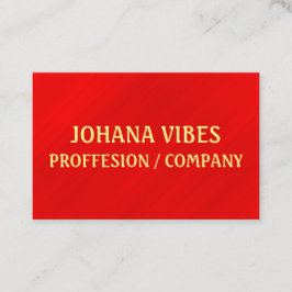 Modern Elegant Red Glamor Visitkort