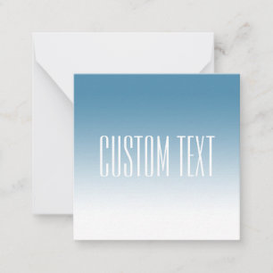 Modern Elegant, redigerbar text & Ombre Färg Anteckningskort