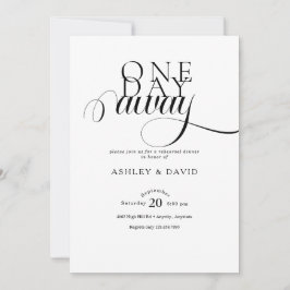 Modern Elegant Rehearsal Dinner Inbjudningar