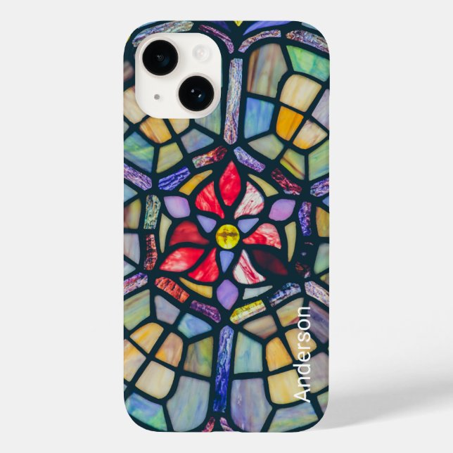 Modern Elegant Retro Linje Monogram (Baksida)