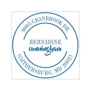 Modern Elegant Returadress Personal Självfärgande Stämpel