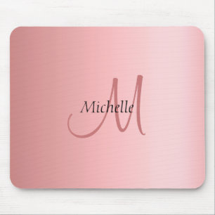 Modern Elegant Ro Guld-mall Monogram Musmatta