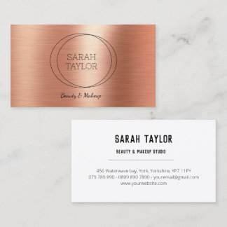 Modern Elegant Ro guldblomma Anpassningsbar Visitkort