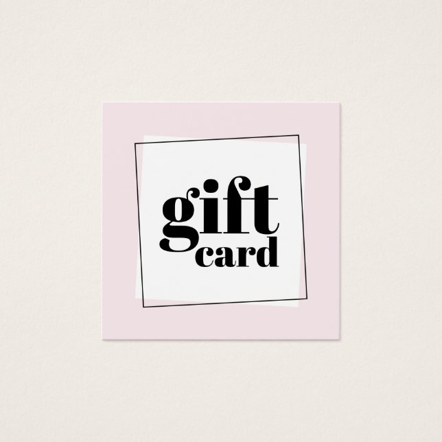 Modern Elegant Ro White Black Beauty Fyrkantigt Visitkort (Framsida)